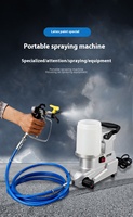 Pistolet de pulvérisation électrique sans air haute pression portable en acier inoxydable léger de 8 kg de type nouveau pour peinture au latex DIY