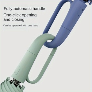 Paraguas Extra Grande Reforzado, Resistente al Viento y a la Lluvia, Doble Uso, Resistente a los Rayos UV, Totalmente Automático - Product Image 4