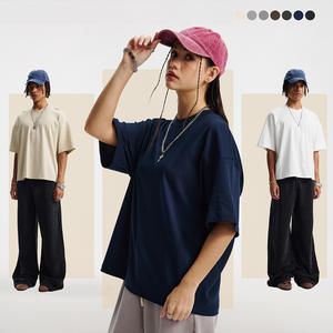 T-shirt personnalisé 275 g/m² de haute qualité, surdimensionné, en coton lourd, impression DTG, t-shirt personnalisé en coton épais, t-shirt de sport pour hommes - Product Image 3