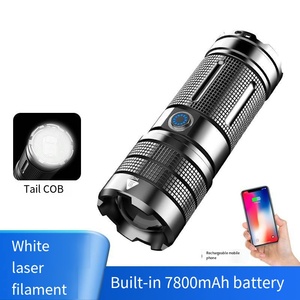 <span class=keywords><strong>Linterna</strong></span> de Caza <span class=keywords><strong>LED</strong></span> de Alta Potencia, Resistente al Agua IP68, Recargable por USB, 3000 Lúmenes, Enfoque Ajustable, Luz Negra, Uso de Emergencia, 8 Horas - Product Image 5