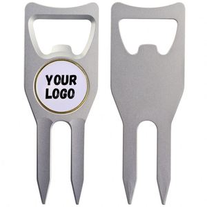 Abridor de Botellas 6 en 1 con Bajo MOQ, Herramienta de Reparación de Golf de Metal y Marcador de Pelotas - Product Image 1