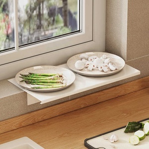 Étagère d'extension pour rebord <span class=keywords><strong>de</strong></span> <span class=keywords><strong>fenêtre</strong></span> <span class=keywords><strong>de</strong></span> cuisine, sans perçage, longue étagère <span class=keywords><strong>de</strong></span> rangement pour évier, étagère <span class=keywords><strong>de</strong></span> rangement plus large pour espaces <span class=keywords><strong>de</strong></span> <span class=keywords><strong>fenêtre</strong></span> - Product Image 4