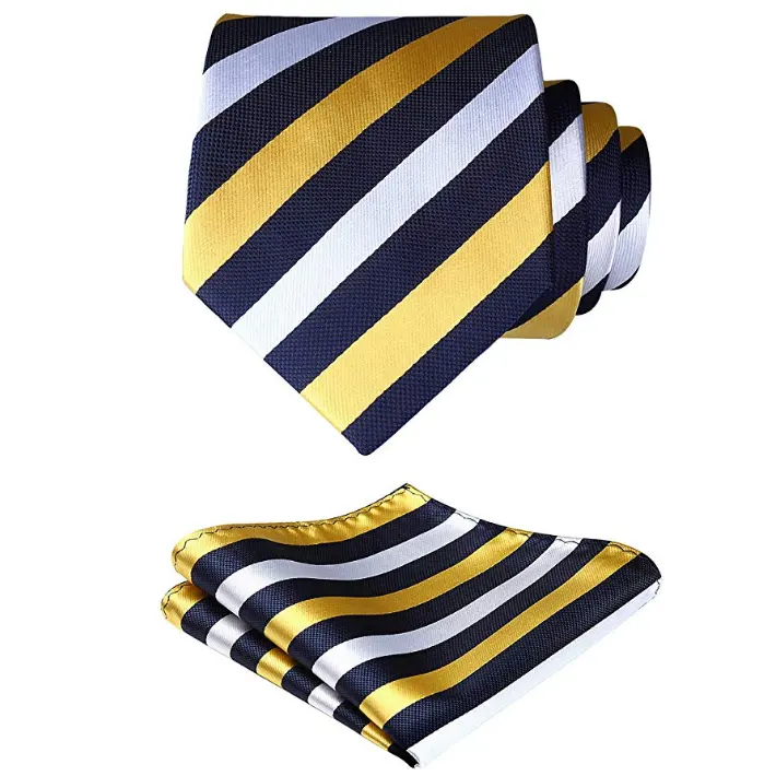 Latest products high quality men silk pocket square handkerchief and tie