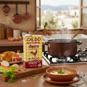 Bouillon de poulet bio 6x1L aux ingrédients naturels purs, fabriqué en Espagne, vente en gros, produit phare - Product Image 3