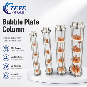 Colonna di distillazione a riflusso T2 in rame rosso da 2, 4, 6, 8 pollici con piastre a bolle in vetro, salvaspazio, qualità garantita, direttamente dalla fabbrica - Product Image 1