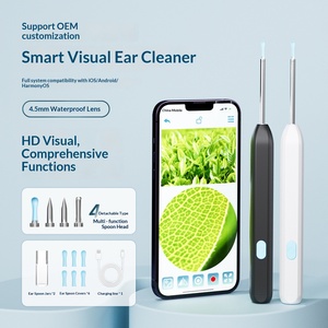 Caméra d'examen auriculaire HD 1080P pour le nettoyage du cérumen, <span class=keywords><strong>Otoscope</strong></span> autonome 3,9 mm avec 6 LED, rechargeable par USB, disponible en OEM, vente en gros - Product Image 3