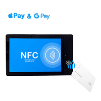 Stcoked bağış ödeme kiosk 10 inç dokunmatik ekran nakitsiz tablet POS ön NFC okuyucu tablet PC zemin standı Android NFC tablet