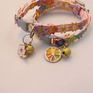 Collar para Gato 2025 con Campana y Flores Coloridas, Ajustable, para Gatos, Gatitos y Cachorros, 11 Estilos Diferentes - Product Image 5