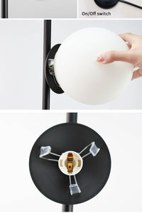 SML Online Switch Three Glass Chimney E14 Lámparas de pie Luz de iluminación moderna - Product Image 4