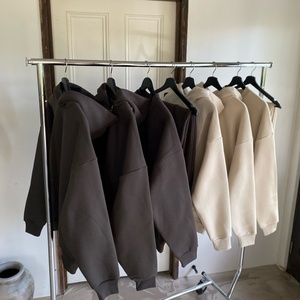 TOPSHOW Garment Hoodies Manufacturer Custom Blank <b>Plain</b> <b>Sweatshirt</b> Baggy 500 Gsm Cotton Fleece Heavyweight Oversized Hoodie - Product Image 5