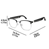 Lunettes Intelligentes IA avec Traduction Instantanée, Chargement Magnétique Sans Fil, Audio, Appels Bluetooth, Musique et Protection Solaire pour l'Extérieur