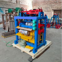 Machine à fabriquer des blocs de ciment emboîtables QTJ4-40, machine à mouler des blocs de béton creux, machine de production de briques, machine automatique de fabrication de blocs