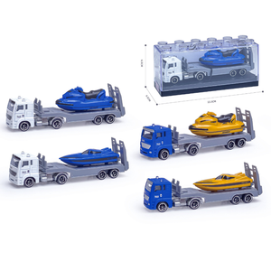 PANDAS 1:64 roue libre boîte de bloc de construction en plastique bricolage chaud petit modèle de voiture en alliage moulé-camion à benne basculante - Product Image 4