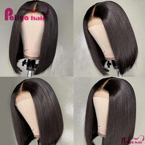 Promotion perruque vendeur bas prix os <span class=keywords><strong>court</strong></span> droit pur <span class=keywords><strong>cheveux</strong></span> humains 8 10 12 14 16 18 20 22in 4*4 fermeture 5x5 perruques de <span class=keywords><strong>cheveux</strong></span> brésiliens - Product Image 2