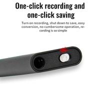 Grabadora de Voz Profesional de Alta Definición con Cancelación de Ruido, Grabación WAV, Alcance de 10 m, 500 min de Duración, USB, 4 GB-64 GB, para Conferencias, Negocios, Estudiantes
