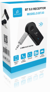 Émetteur-récepteur audio Bluetooth 3,5 mm rechargeable avec micro pour haut-parleurs - Product Image 5