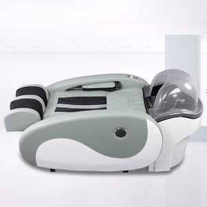 HICOMED Hot Selling <strong>Electric</strong> Salon Beauty Furniture With Basin Green PU Leather Shampoo <strong>Chair</strong> Washing Bed With Ceramic Basin - Product Image 2