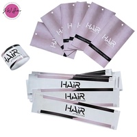 Bandeau d'Emballage pour Mèches de Cheveux Naturels, Imprimé sur Mesure, Adhésif, Étiquette Suspendue en Papier pour Extensions et Perruques