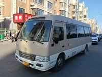 Minibus Toyota Coaster d'occasion 23 places pour le tourisme et le transport de passagers, moteur essence 2TR avec climatisation, conduite à gauche, peinture neuve