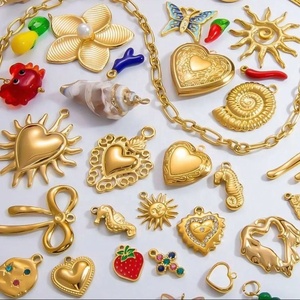 เครื่องประดับแฟชั่น ZYO ชุบทอง 18K ทำจากสแตนเลสสตีล งานแฮนด์เมด DIY ขายส่ง จี้และชาร์มคุณภาพดี เครื่องประดับแฟชั่น - Product Image 1