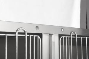 Gabbia per Cani KA-509S Aeolus in Acciaio Inox 304 con Angoli Arrotondati e Motivo a Rete Solida - Product Image 5