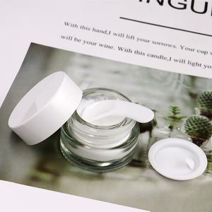 Pot en verre transparent de 30 ml avec couvercle pour cosmétiques, bouchon à vis noir, petit pot cosmétique, emballages, récipients, pot en verre vide, logo personnalisé - Product Image 3