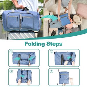 Bolsa de Viaje Plegable Grande, Bolsa de Mano Oxford, Maleta de Mano, Bolsa de Viaje para Avión, Organizador de Equipaje - Product Image 5