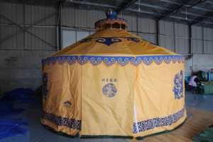 Grande <span class=keywords><strong>yourte</strong></span> mongole tente ferme Restaurant extérieur épaissi coupe-vent et chaud hébergement de prairie - Product Image 4