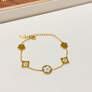 Pulsera y Brazaletes de Moda para Mujer, de Acero Inoxidable 316L de Lujo Personalizados, Chapados en Oro de 14k y 18k, Pulseras de Diseñador de Marca para Mujer - Product Image 4