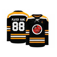 Uniforme de hockey sur glace à sublimation personnalisé OEM 100% maillots de hockey sur glace en polyester grande taille pour équipe