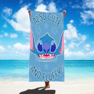 Newest Custom Print Microfiber <b>Beach</b> <b>Towel</b> Sand Free Quickdry Cartoon Stitch Kids <b>Beach</b> <b>Towels</b> with logo - Product Image 5