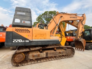 Original 20 Ton Second-hand Hyundai 220-9S Crawler Excavator Digger Used Hyundai 220 220lc-9 220lc-9s Excavator with 80cm <b>Track</b> - Product Image 2