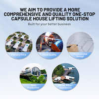 Zcamp A5 casas prefabricadas Star Standard Outdoor Eco-friendly Material Sets Prefab Mobile House diseño de casa de cristal