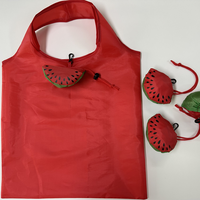 Sac de courses pliable promotionnel personnalisé en forme de pastèque, écologique, réutilisable, robuste, pour le stockage des fruits, cadeau, recyclable