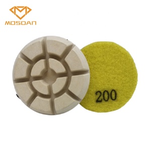 Tampons de polissage diamant en résine blanche pour sol sec de <span class=keywords><strong>3</strong></span> pouces pour béton - Product Image 3