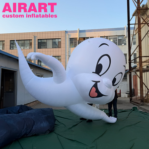 <span class=keywords><strong>Casper</strong></span> <span class=keywords><strong>le</strong></span> Fantôme Amical Géant Gonflable, Personnage de Dessin Animé Gonflable, Mascotte Fantôme Gonflable pour la Décoration d'Événements d'Halloween - Product Image 2