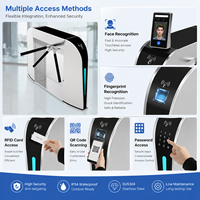 Système de contrôle d'accès biométrique RFID, système de sécurité pour piétons, tourniquet semi-automatique à trois bras pour station de métro et salle de sport