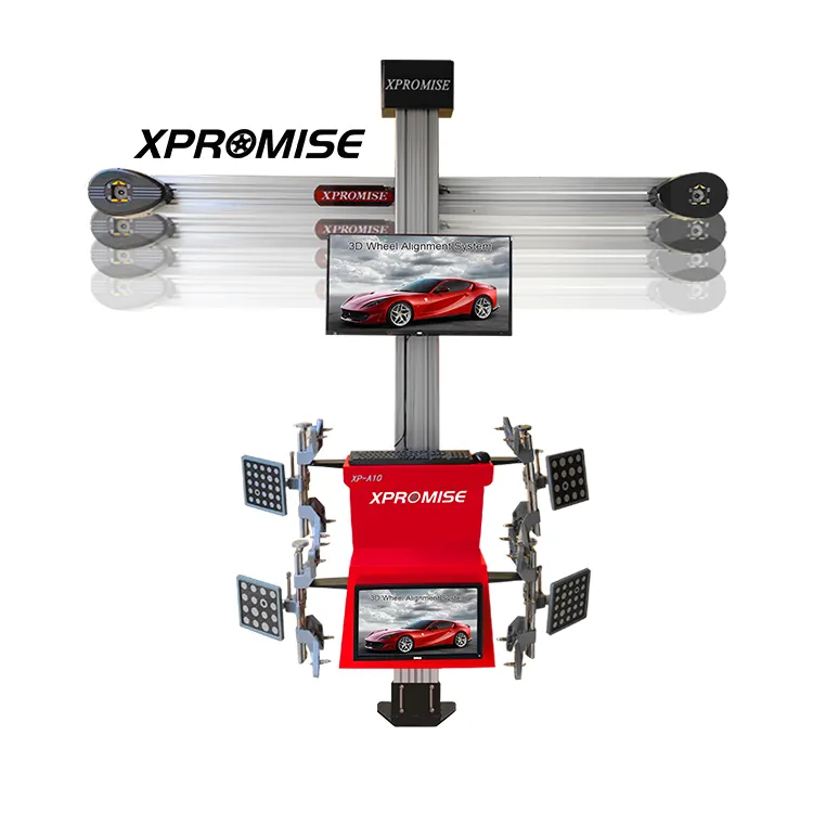 מכונת יישור גלגלים תלת מימדית לצמיגי רכב עם קרן הרמה