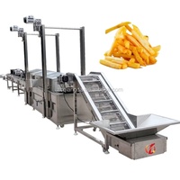 QD 500kg/u Automatische Frietmachine Nieuwe Aardappelchips Verwerkingsmachine Diepvriesfriet Productielijn