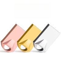 Flashdisk USB Terlaris Terbaik Super Mini Metal Pen Drive 4GB 8GB 16GB 32GB 64GB USB 2.0 U Disk Stick Pendrive USB