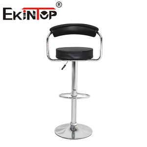 Ekintop Chaise de <span class=keywords><strong>Bar</strong></span> Moderne Pivotante de Luxe Tabouret Haut de Comptoir de Cuisine Relevable en Métal et Cuir PU - Product Image 3