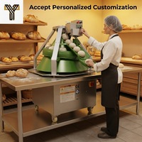 Machine à diviser et à arrondir la pâte entièrement automatique en acier inoxydable, équipement de division et d'arrondissement de la pâte pour pizza, pain, boulangerie