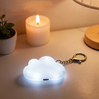Lampe LED tactile en forme de nuage, rechargeable, mini veilleuse pour sac à dos, idéale pour les fêtes, mignonne lampe LED nuage pour sac à dos