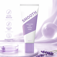 Crème dépilatoire à base de plantes OEM ODM 100g, parfum naturel, douce, indolore, action rapide pour les jambes et le corps des femmes