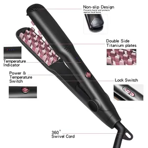 Tourmaline Ceramic Hair Volumizing Iron Corrugated Hair Crimper