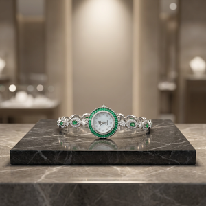 Reloj Inteligente de Cuarzo Elegante y Moderno para Mujer, Monitor de Ritmo Cardíaco, Correa Plateada, No Resistente al Agua, para Enfermeras - Product Image 3