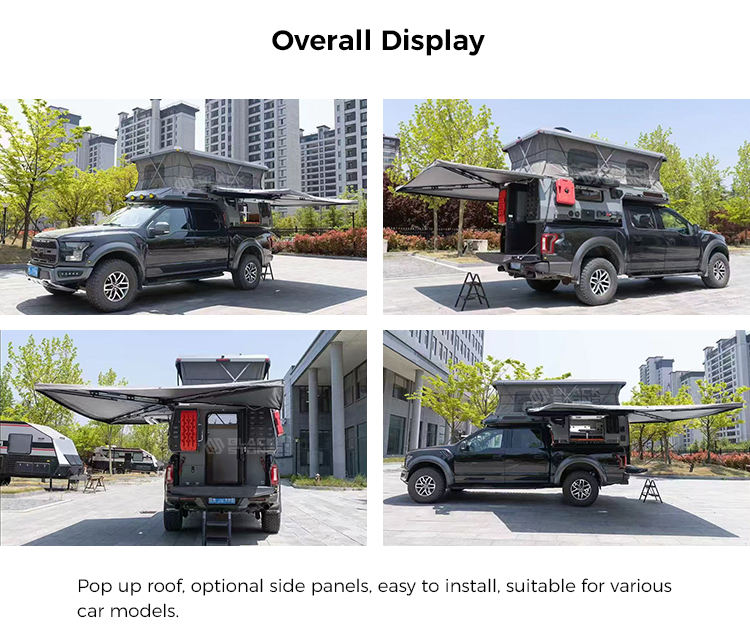 4x4 Off Road Slide in Camper Flatbed Truck Bed Pickup Caravan Pick up ...