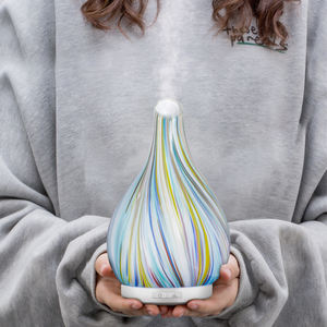 Stylish Led Glass Aroma DIffuser Wellbeing Aromatherapy Home Office Ultrasonic Air Humidifier Essential Oil Diffuser - Product Image 4