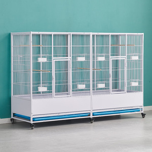 Jaula Premium para Pájaros con Múltiples Compartimentos, <span class=keywords><strong>de</strong></span> Acero Galvanizado, Diseño Espacioso y Duradero para Cría <span class=keywords><strong>de</strong></span> Loros y Palomas - Product Image 1