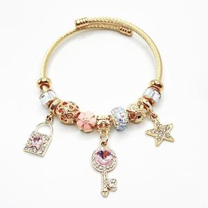 Clé en argent entièrement ornée <span class=keywords><strong>de</strong></span> strass, collier perlé avec motifs note <span class=keywords><strong>de</strong></span> <span class=keywords><strong>musique</strong></span>, étoile, cœur, bijoux <span class=keywords><strong>de</strong></span> couple <span class=keywords><strong>de</strong></span> niche en gros - Product Image 2